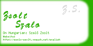 zsolt szalo business card